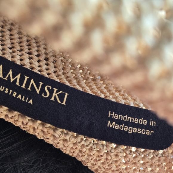 Helen Kaminski Provence Raffia Straw Sun Hat Foldable Packable